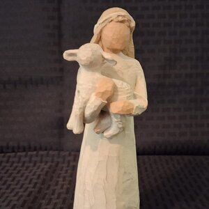 Demdaco Willow Tree Nativity Shepherd With Sheep, No Box